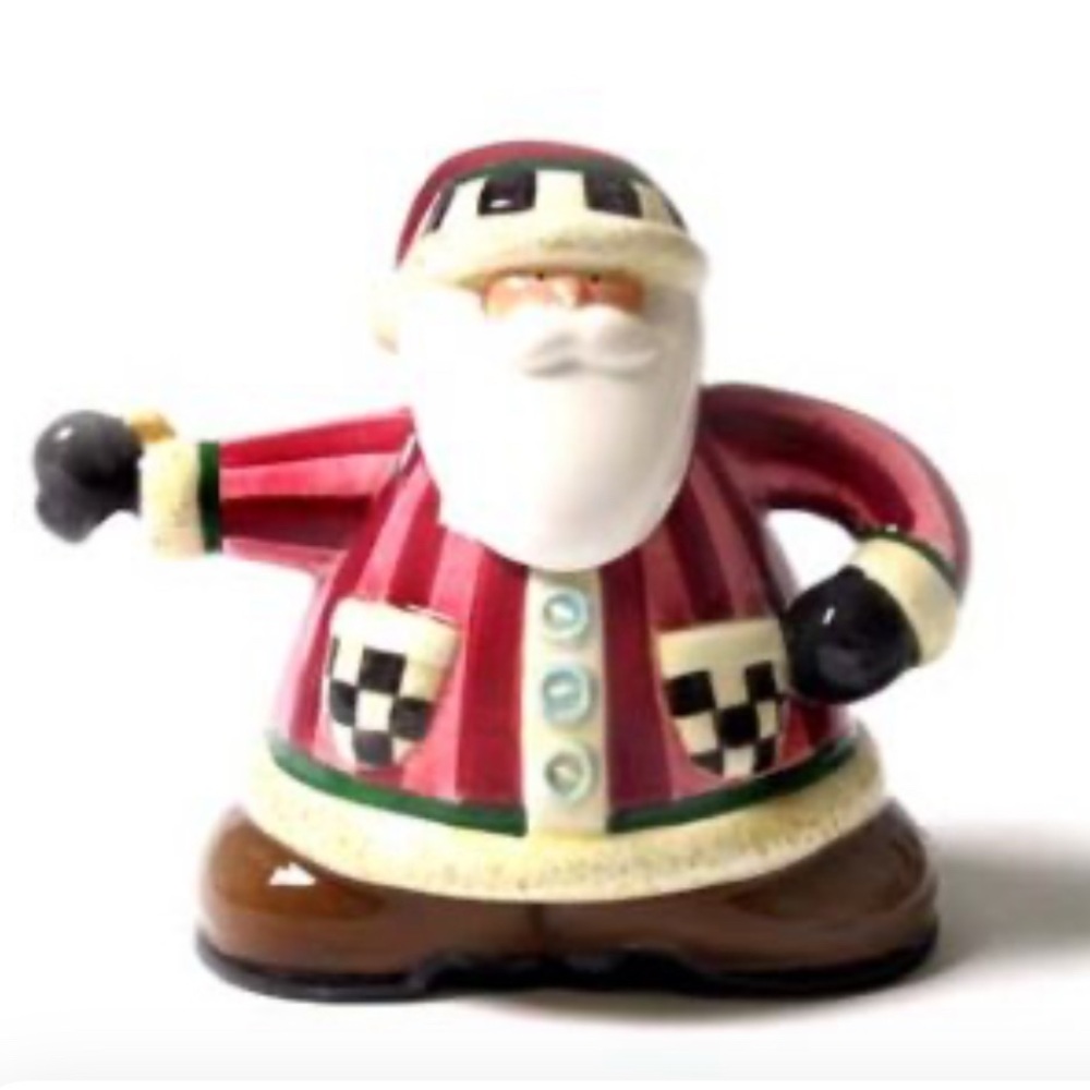Vintage Sakura - Santa Claus Teapot-Hand painted Christmas-